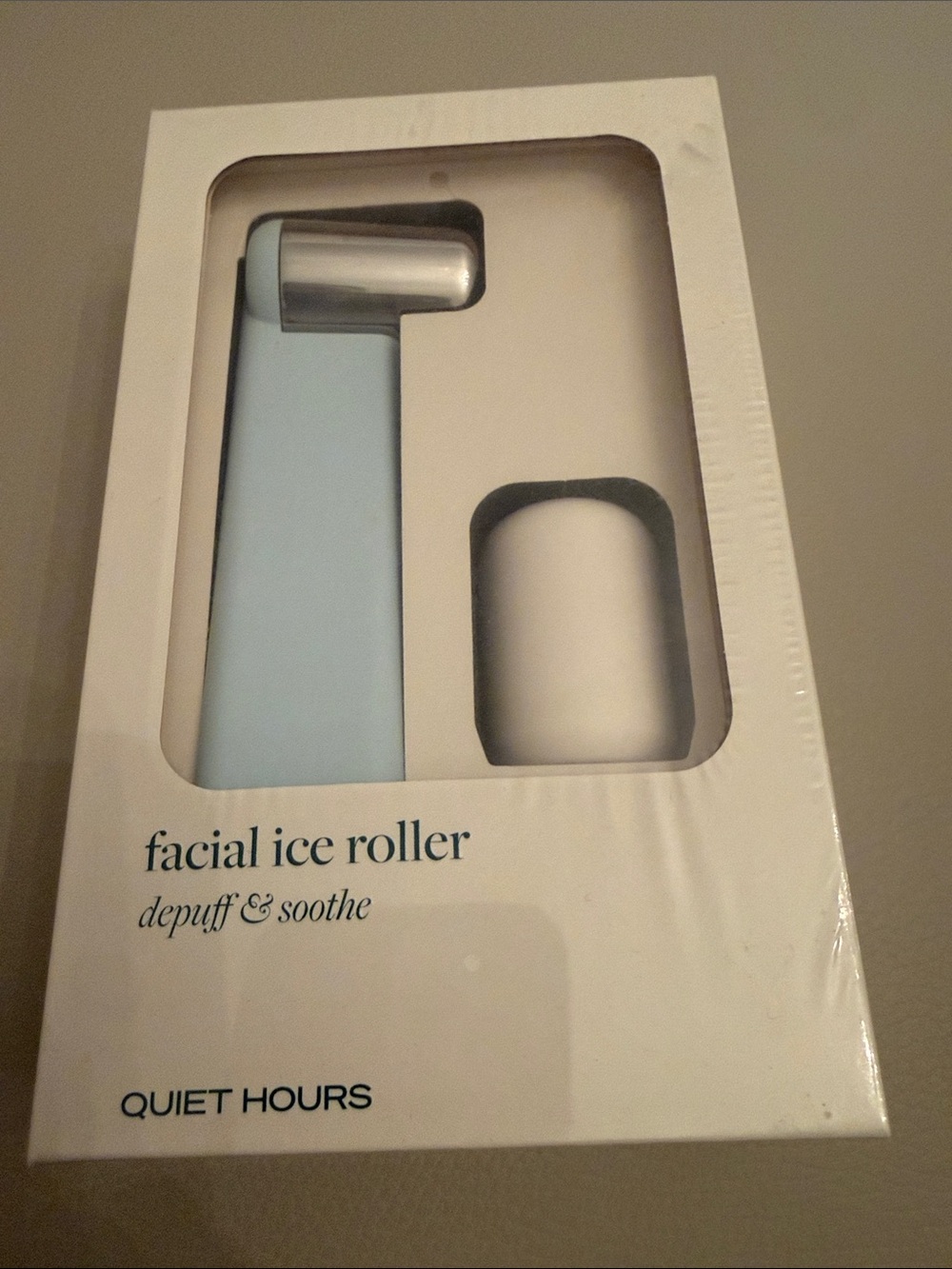 Quiet Hours Facial Ice Roller with White Cap